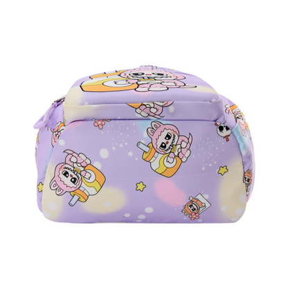 Labubu Print Trendy Large Zipper Backpack Back To School Bag Kindergarten
