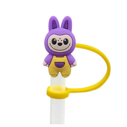 Labubu Straw Topper Fits 10mm Large Tumbler Straws Cute Reusable Dust Cap