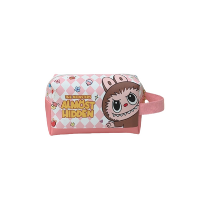 Labubu Printed Makeup Bag Travel Organizer Tote Pouch