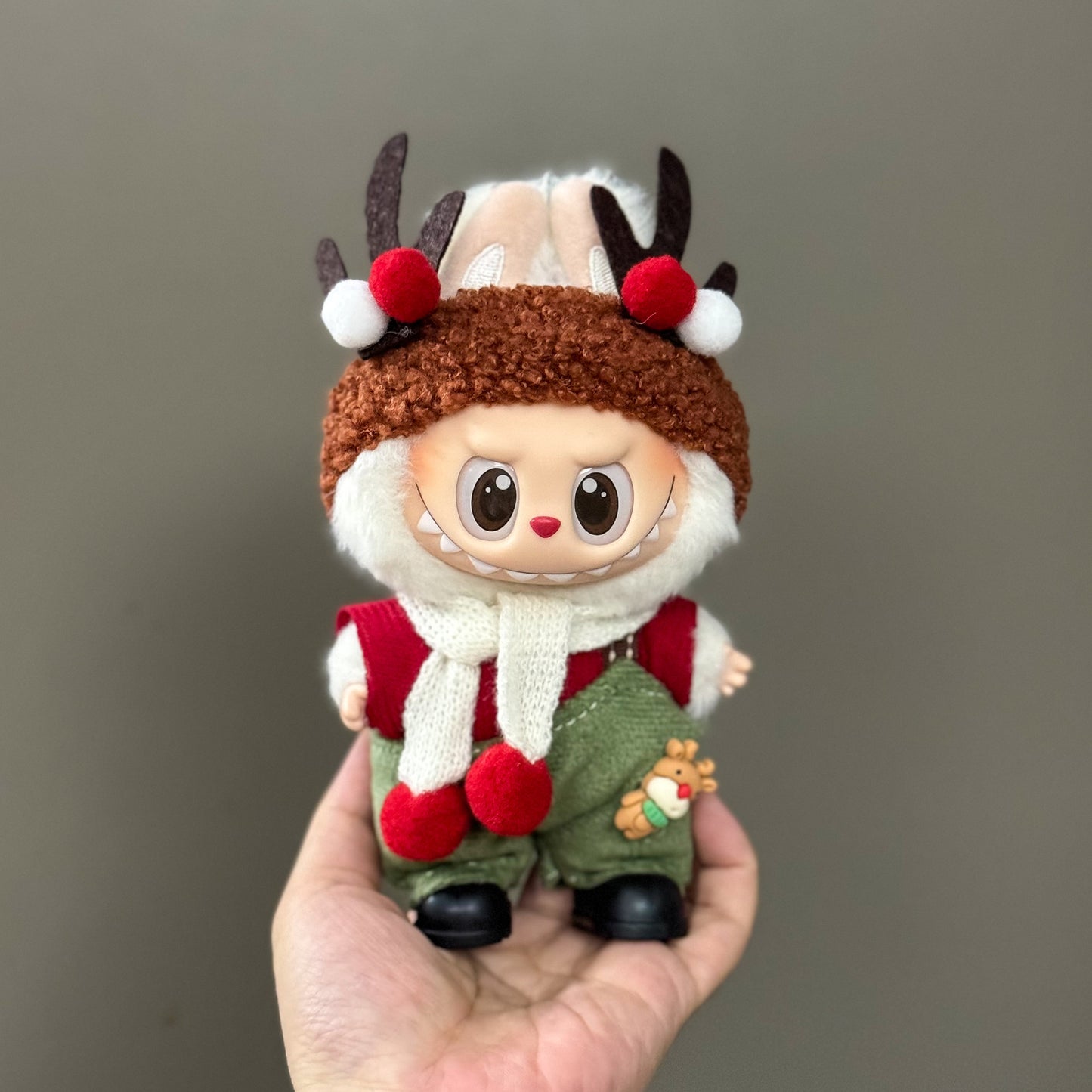 Labubu Doll Clothes Outfit Set for Gen 1-3 Vinyl Figures Christmas Hat Scarf Costume