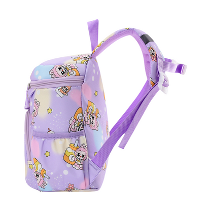 Labubu Print Trendy Large Zipper Backpack Back To School Bag Kindergarten