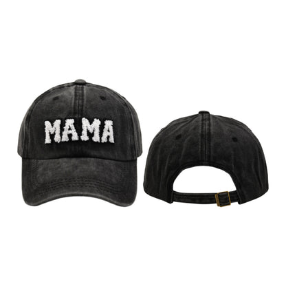 Towel Embroidery MAMA MINI Solid Color Parent Child Cap