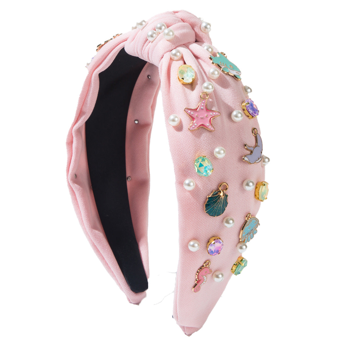 Knot Headband Hair Accessory Pearl Marine Themed Decoration