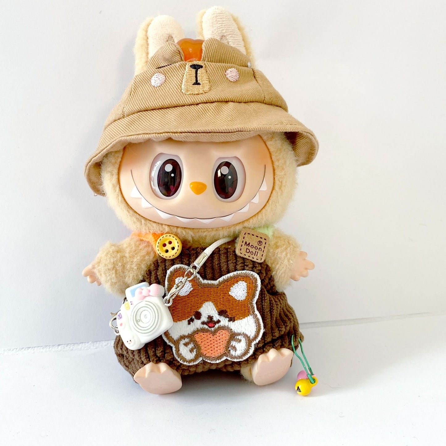 17cm Labubu Doll Clothes Outfit Dress Up Changeable Costume