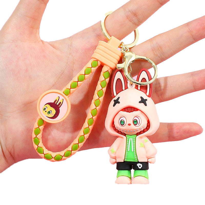 Labubu Silicone Keychain With Various Character Designs