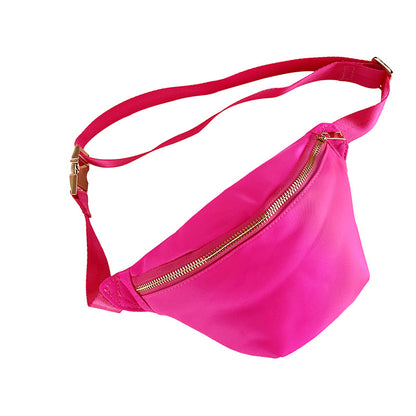 Sport Waist Pack Nylon Waterproof Crossbody Bag Pastel