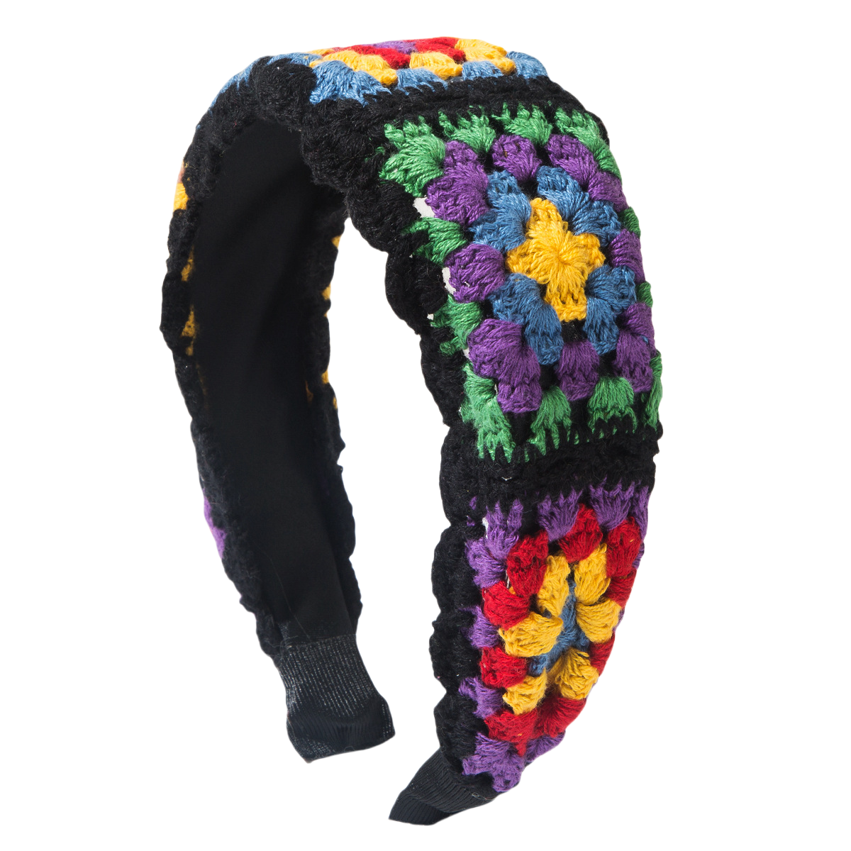 Hand-Knitted Hollow Flower Headband for Women – Sweet Crochet Hair Accessory
