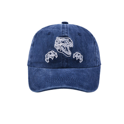 Kids Boy's Dino Embroidery Solid Color Baseball Cap For Trips
