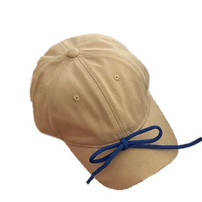 Kids Fixed Bow Baseball Cap Colorful Ribbon Sun Hat