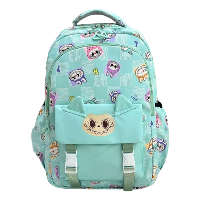 Girls Boy's Labubu Print Large Zipper Backpack Back To School Bag Gift