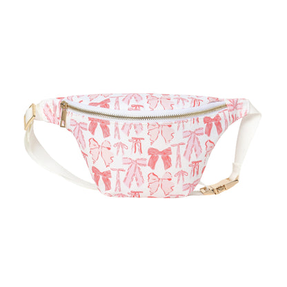 Large Nylon Kids Waist Pack with Cartoon Print Multi-Purpose Crossbody Bag