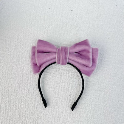 Labubu Doll Bow Velvet Headband Elegant Hair Accessories