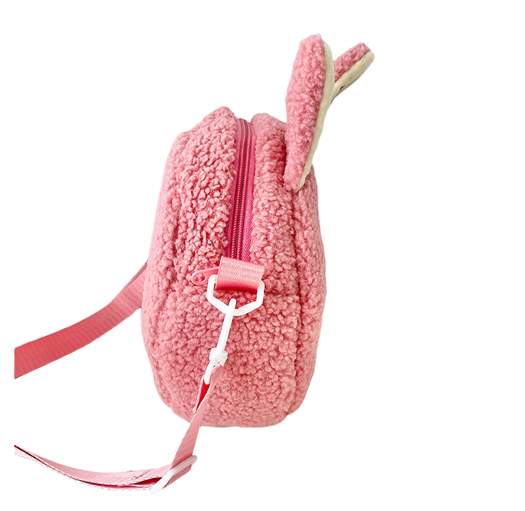 Kids Girls Labubu Soft Plush Crossbody Character Doll Bag