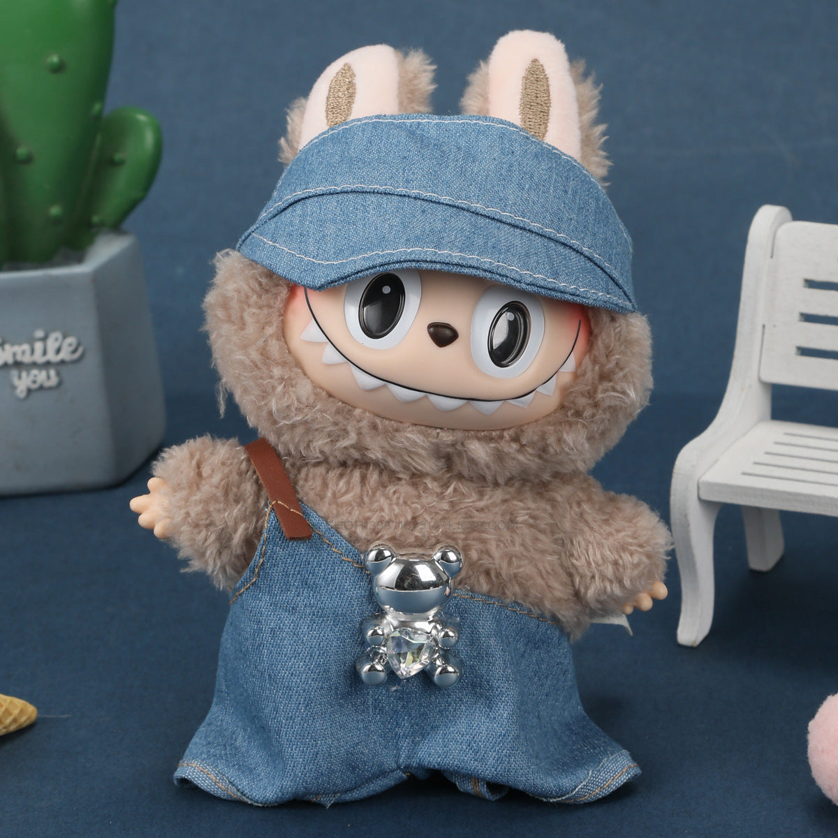 17cm Labubu Doll Clothes Outfit Dress Up Changeable Costume