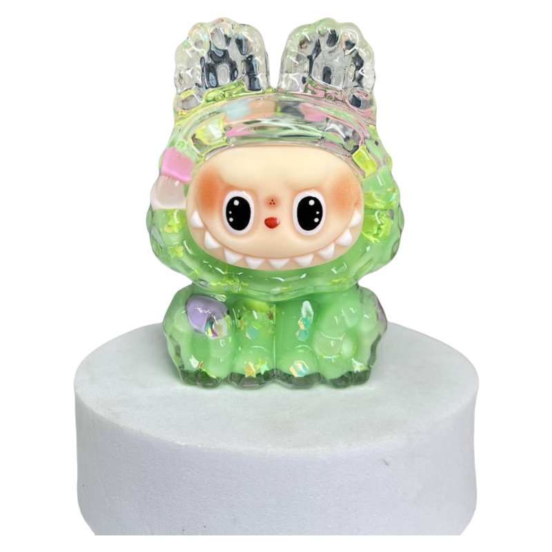 Labubu Oil-Filled Liquid Sand Figure Desk Decor Toy