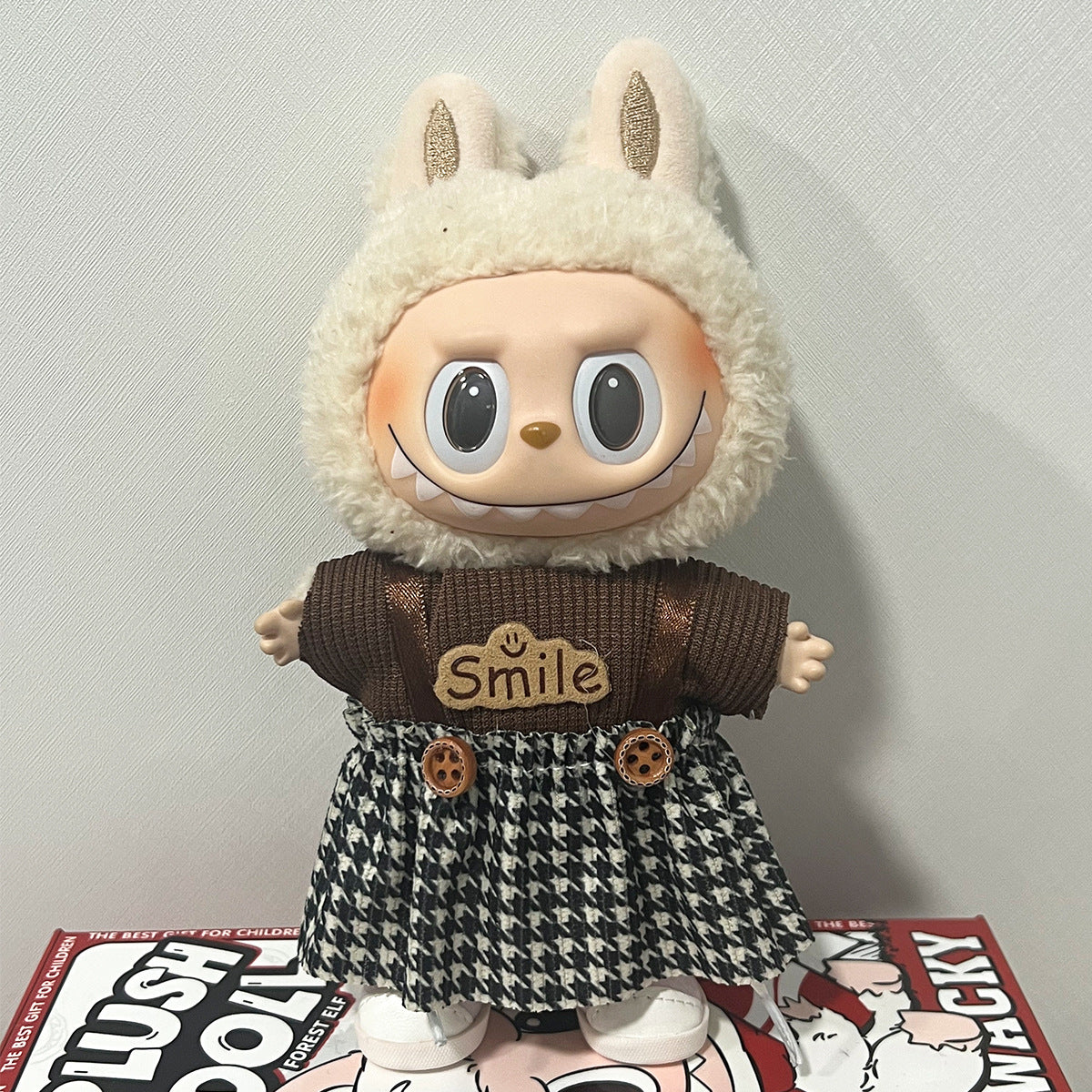 17cm Labubu Doll Clothes Outfit Dress Up Changeable Costume