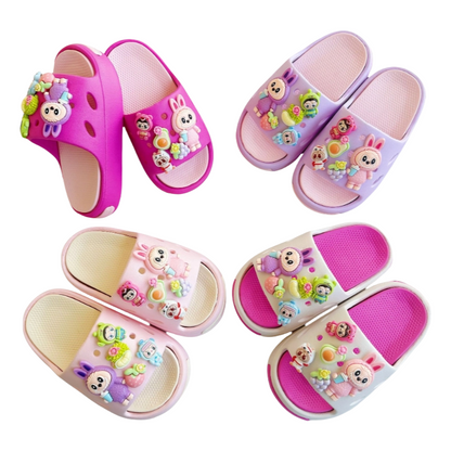 Labubu Cartoon Kids' Slippers Soft Sole Indoor/Outdoor Sandals for Toddlers & Children