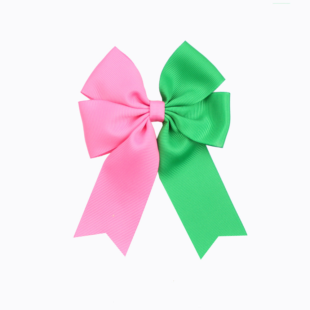 Halloween Witch Print Green Pink Black Hair Clips Bow Hairpins Girls