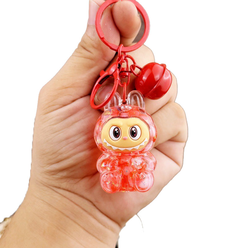 Colorful Bead Lalububu Keychain Creative Gift Accessory