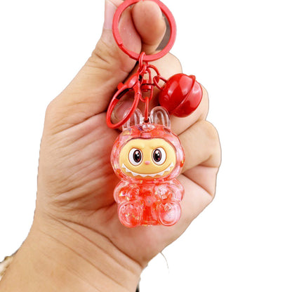 Colorful Bead Lalububu Keychain Creative Gift Accessory