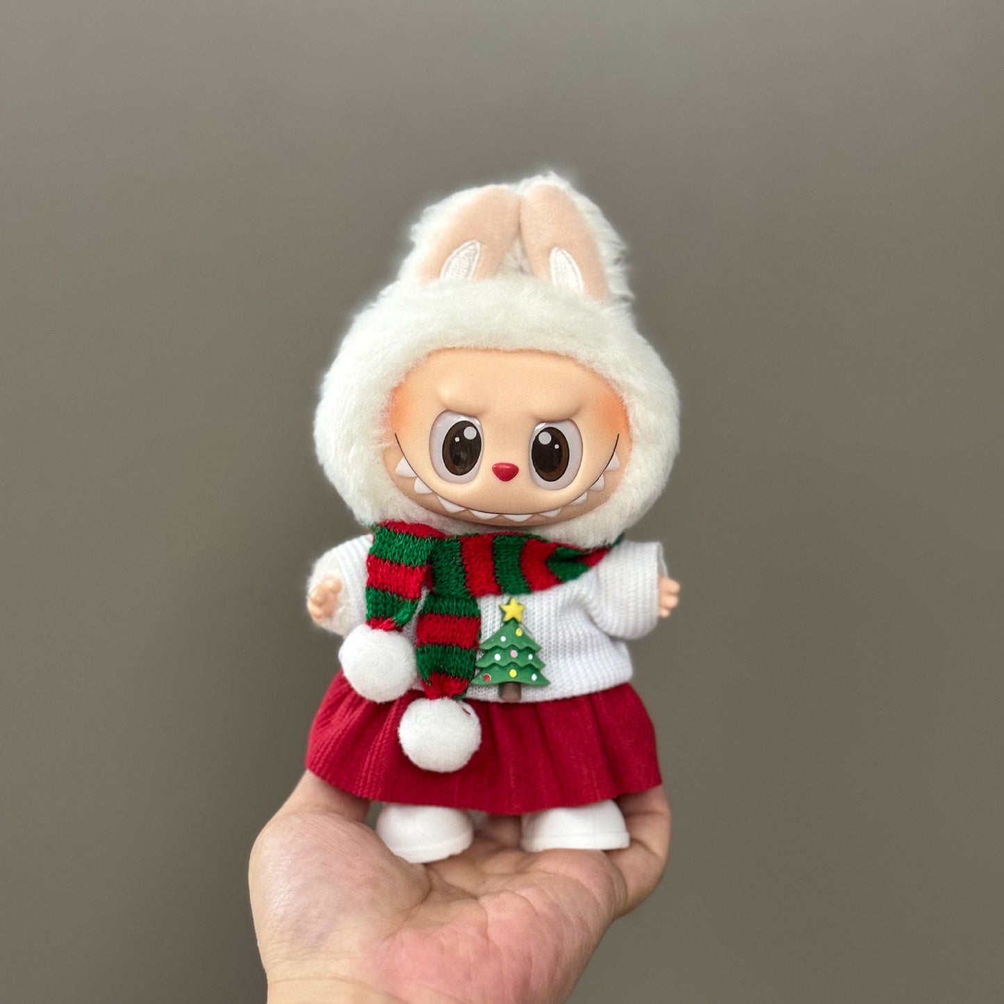 Labubu Doll Clothes Outfit Set for Gen 1-3 Vinyl Figures Christmas Hat Scarf Costume