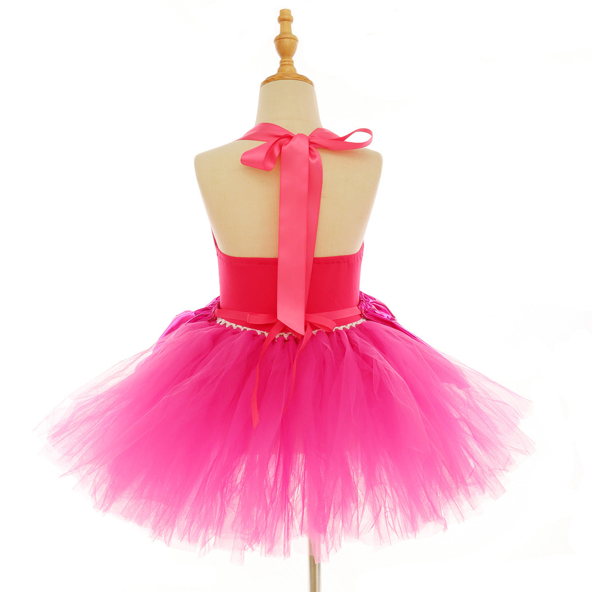 Shiny Tutu Dress with Bow Metallic Princess Costume Set