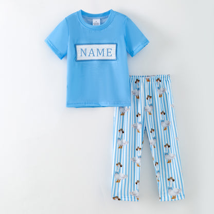 Kids Custom Name Gilly Goose Embroidery Smocks Sibling Clothes