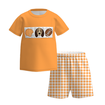 Tennesses Football Embroidered Matching Sibling Outfits
