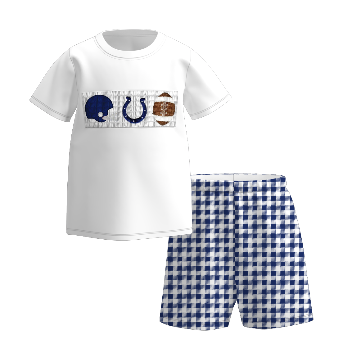 Indianapolis Football Embroidered Matching Sibling Outfits