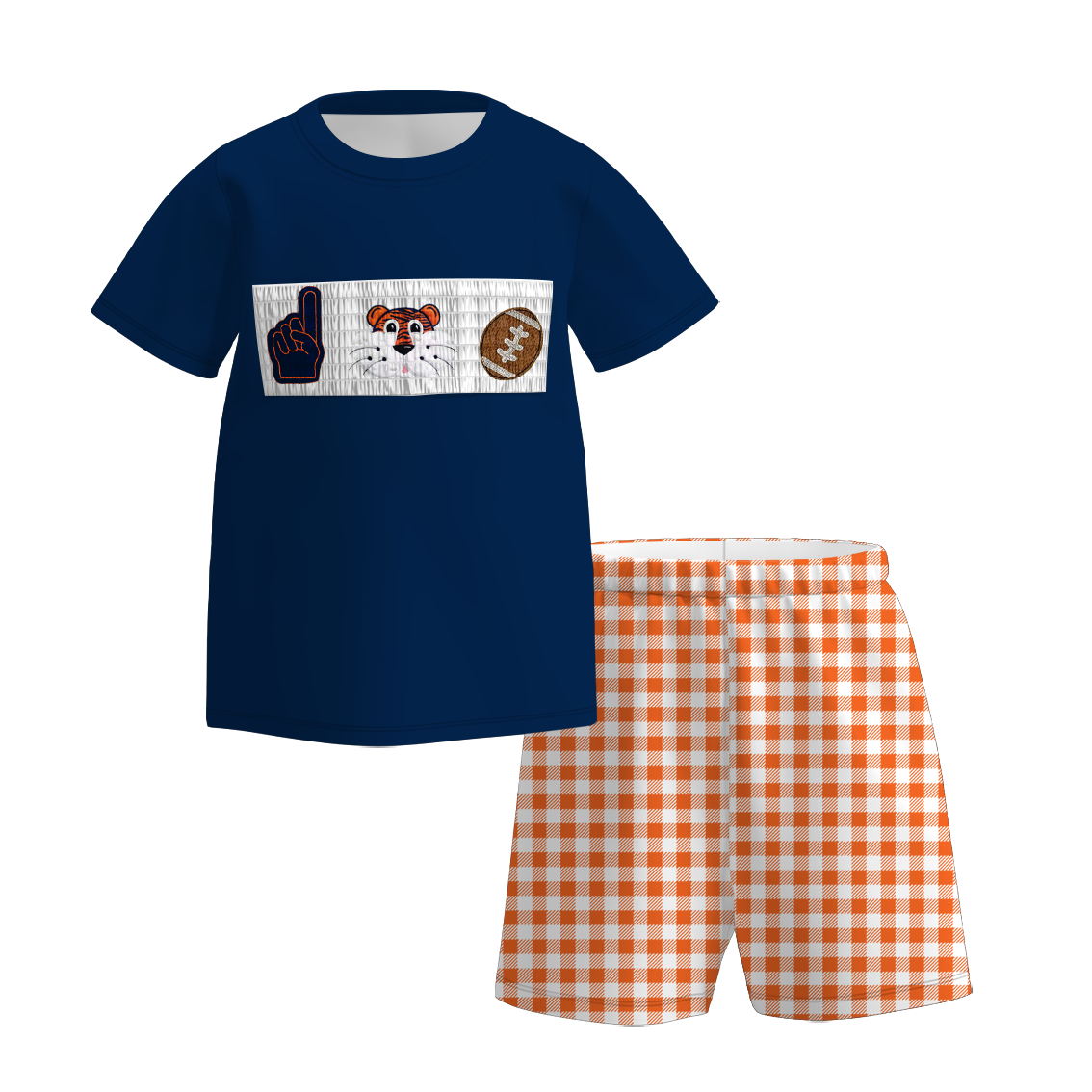 Auburn Tigers Football Embroidered Matching Sibling Outfits