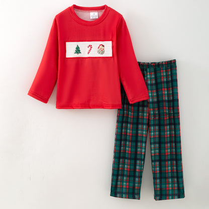 Christmas Embroidery Sibling Collection – Plaid & Festive Charm
