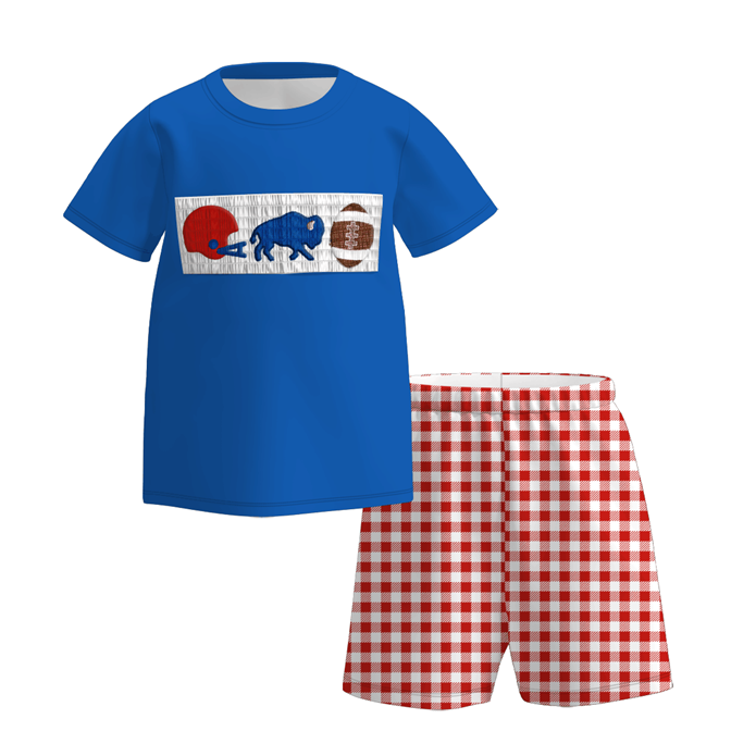 Buffalo Bills Football Embroidered Matching Sibling Outfits