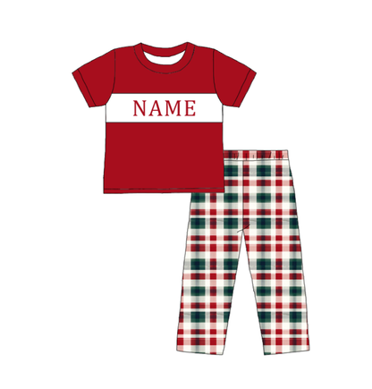 Christmas Smocked Collection Custom Name Holiday Outfits for Kids