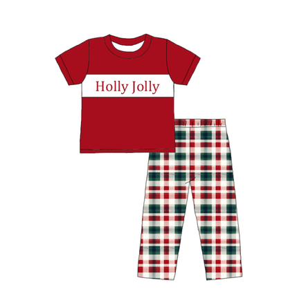 Christmas "Holly Jolly" Smocked Collection Holiday Outfits for Kids