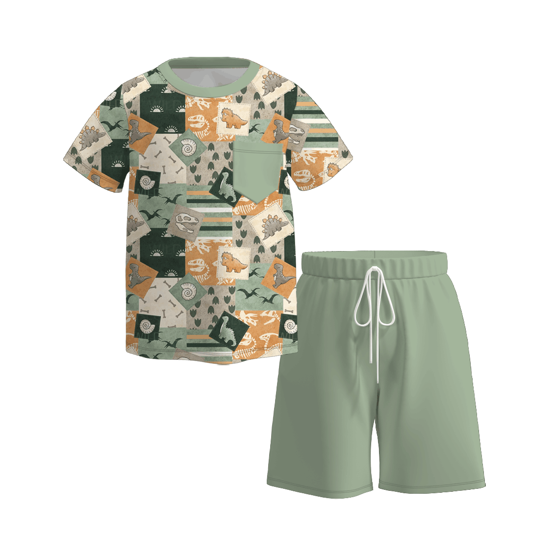 Boys Spring Summer Dinosour Collection Outfits