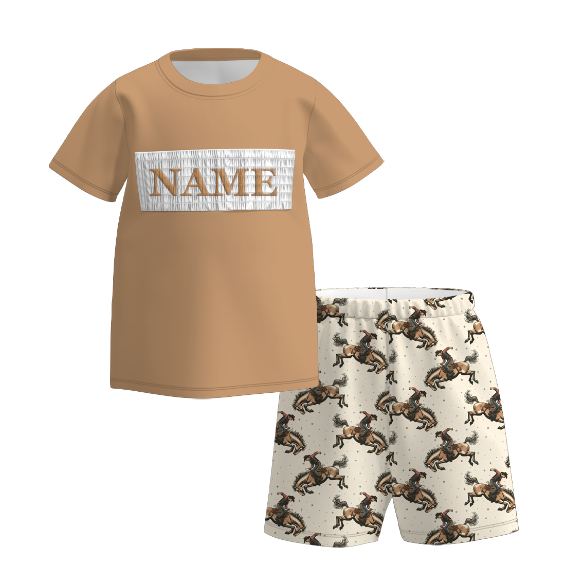 Boys Spring Summer Farm Custom Name Smock Embroidery Collection