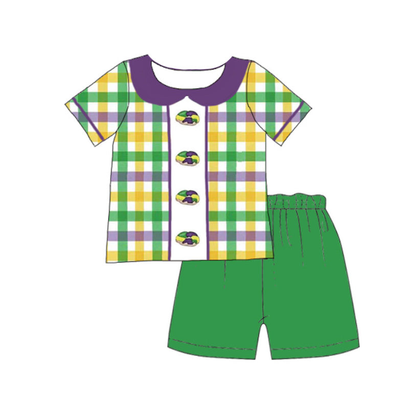 2026 Mardi Gras “King Cake” Embroidered Kids Collection