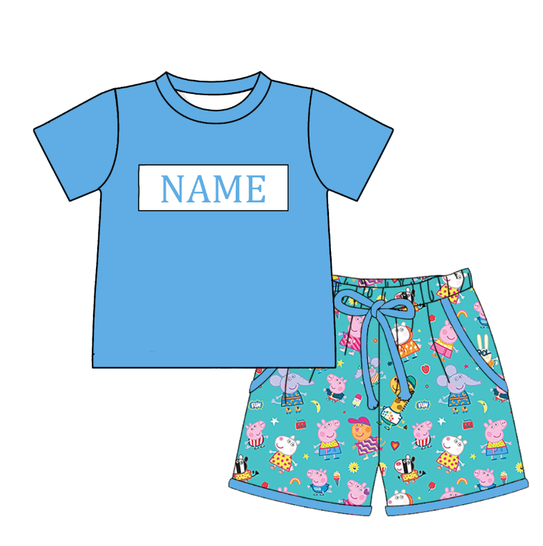 Smocked Embroidery Custom Name Baby & Kids Clothing Peppa Collection