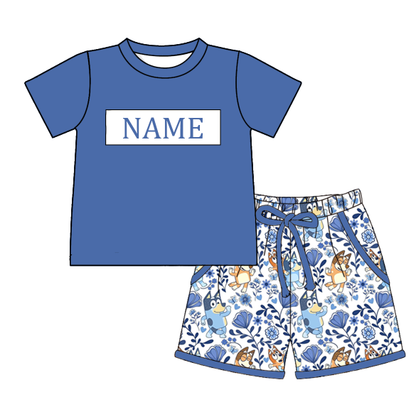 Smocked Embroidery Custom Name Baby & Kids Clothing Bluey Collection