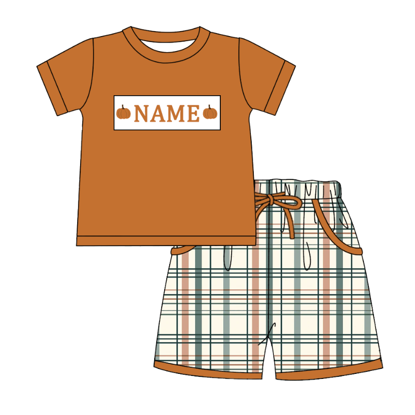 Personalized Girls Halloween Smocked Collection | Custom Embroidered Name Boutique Dress, Bubble, Romper & Short Set