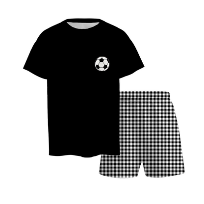 Kids Game Day Sports Gingham Matching Sets – Football, Baseball, Soccer & Basketball Outfits