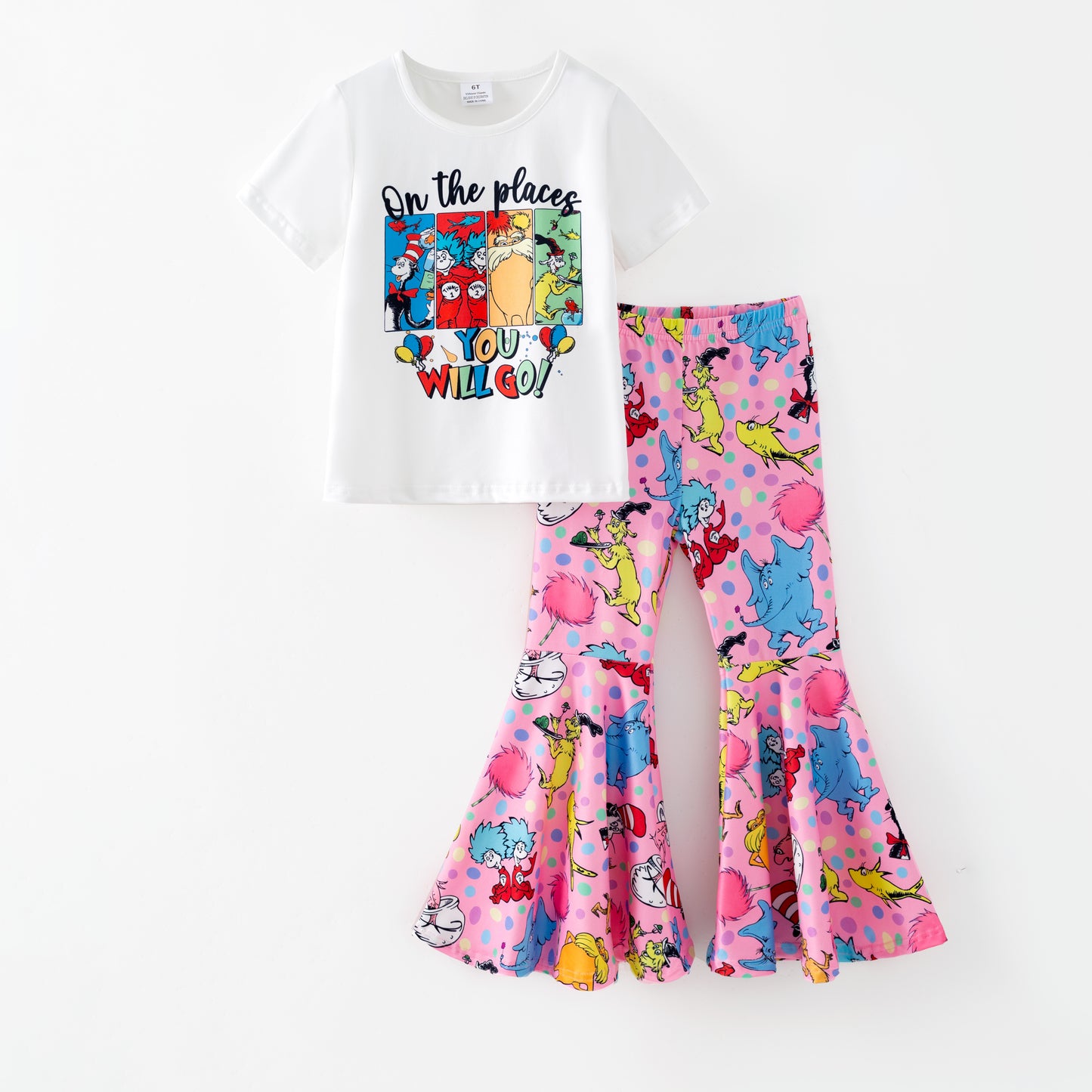 Dr.Suess Printed Cute Milk Silk Kids Outfits Collection