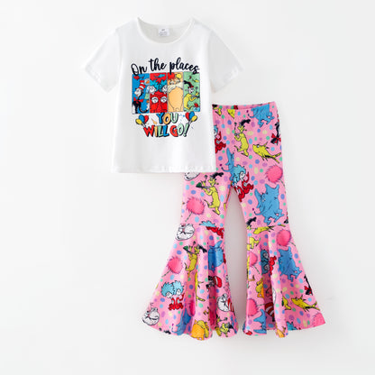 Dr.Suess Printed Cute Milk Silk Kids Outfits Collection