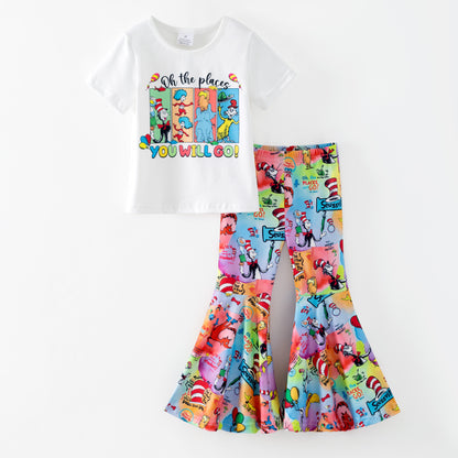 Dr.Suess Printed Cute Milk Silk Kids Outfits Collection