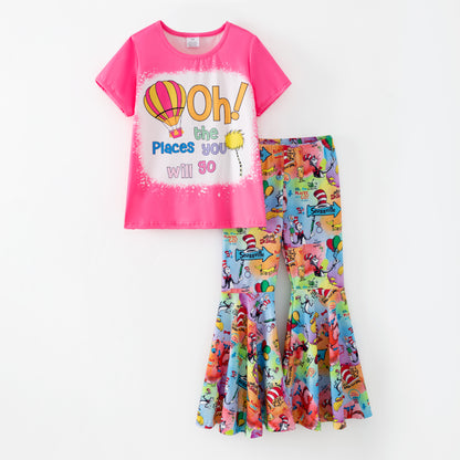 Dr.Suess Printed Cute Milk Silk Kids Outfits Collection