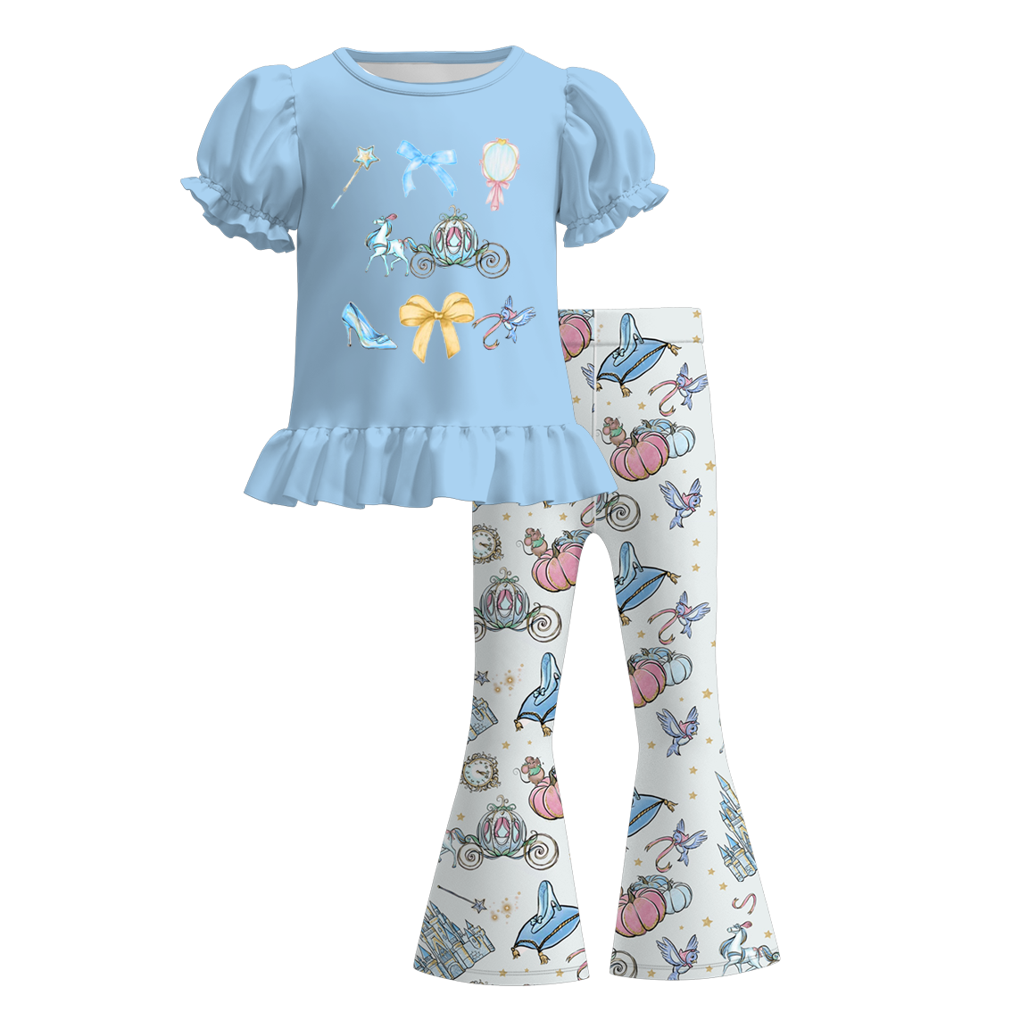Kids Sibling Cartoon Pumpkin Print Boutique Cute Clothes