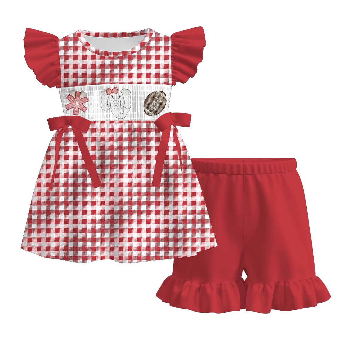 Alabama Football Embroidered Matching Sibling Outfits