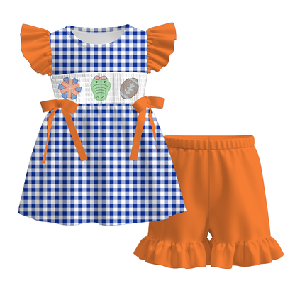 Florida Football Embroidered Matching Sibling Outfits