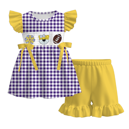 Louisiana Football Embroidered Matching Sibling Outfits