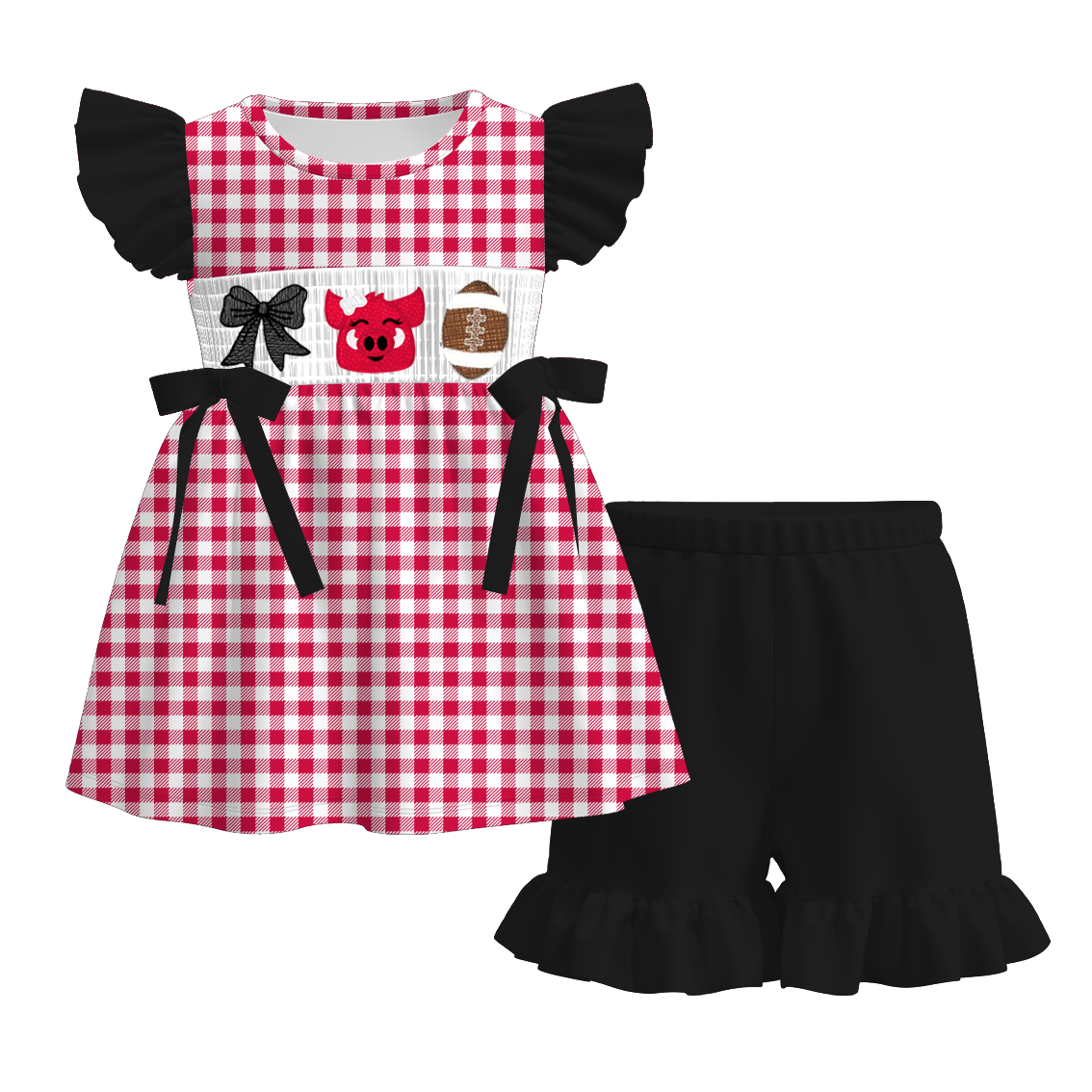 Arkansas Football Embroidered Matching Sibling Outfits